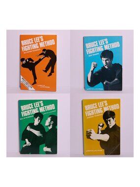 Bruce Lee's Fighting Method 4 Book Set Jeet Kune Do Kung Fu Karate Martial Arts